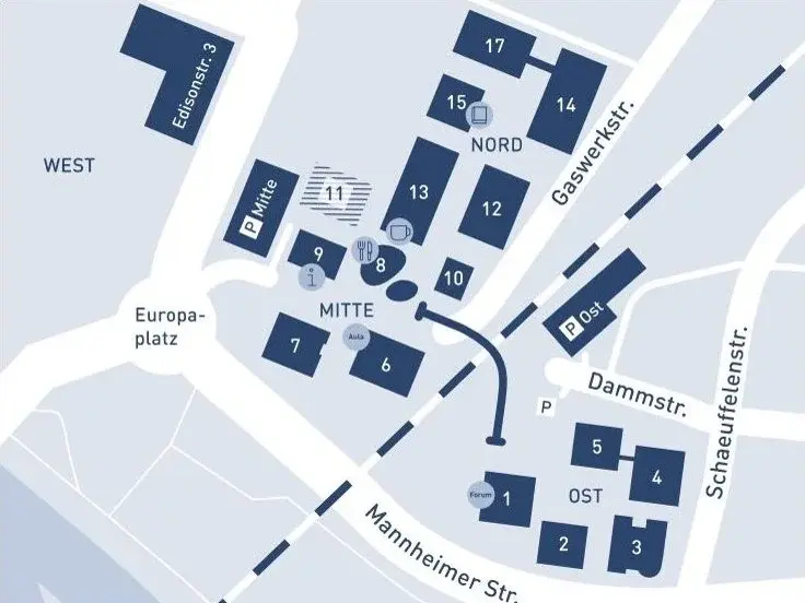 TUM campus map