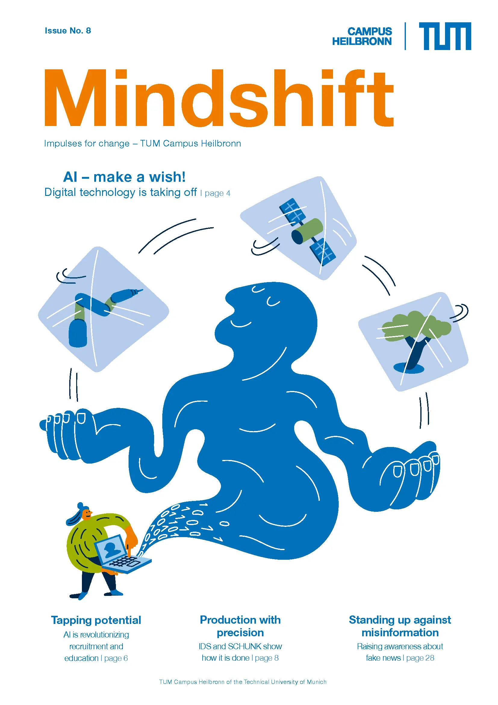 Cover der achten Ausgabe des Mindshift-Magazins