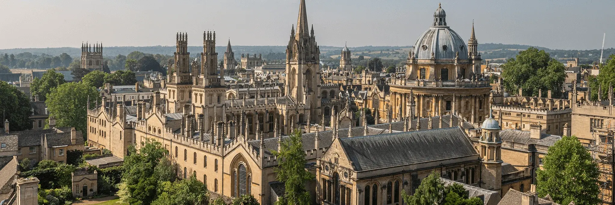 Oxford skyline with historic towers