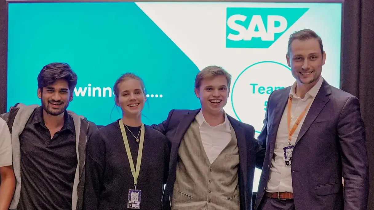 The winning student team of the SAP challenge